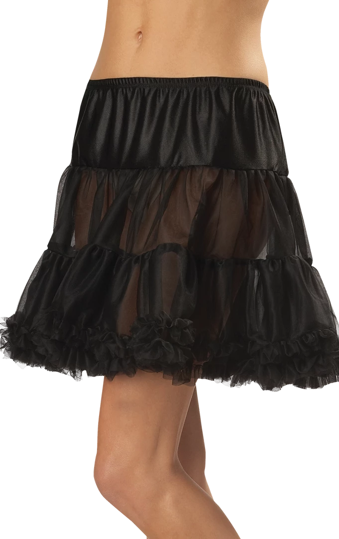California Costumes French Maids Ruffled Pettiskirt Black