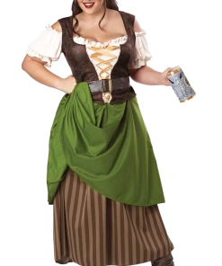 California Costumes All Womens Costumes Adult Tavern Maiden Costume (Plus Size)