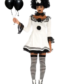 Leg Avenue Women Pierrot Clown Costume
