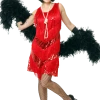 Dreamgirl Four Tier Flapper Dress Red All Womens Costumes