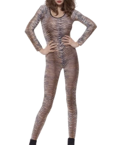 Smiffys Tiger Bodysuit Adults