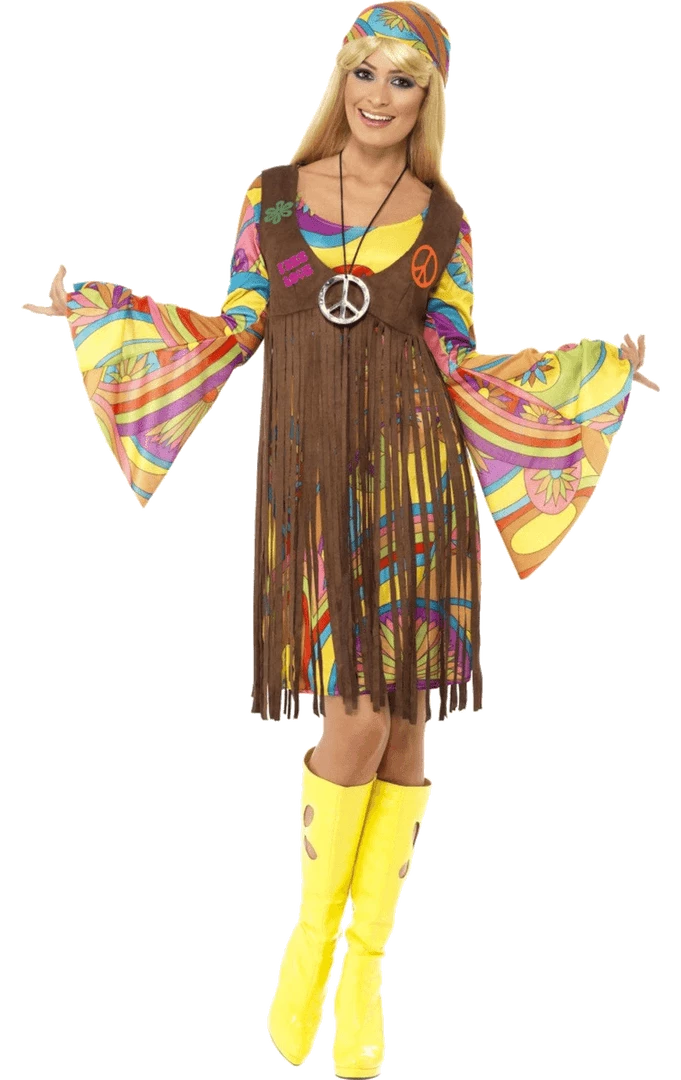 Smiffys 1960s Groovy Lady Costume All Womens Costumes