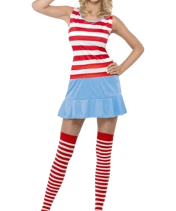 Smiffys All Womens Costumes Ladies Where's Wally Costume