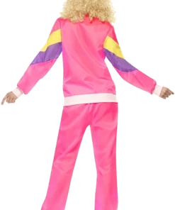 Smiffys Womens Pink 80s Shell Suit Costume All Womens Costumes