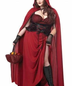 California Costumes All Womens Costumes Dark Red Riding Hood Costume (Plus Size)