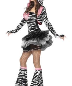 Smiffys Fever Zebra Costume All Womens Costumes