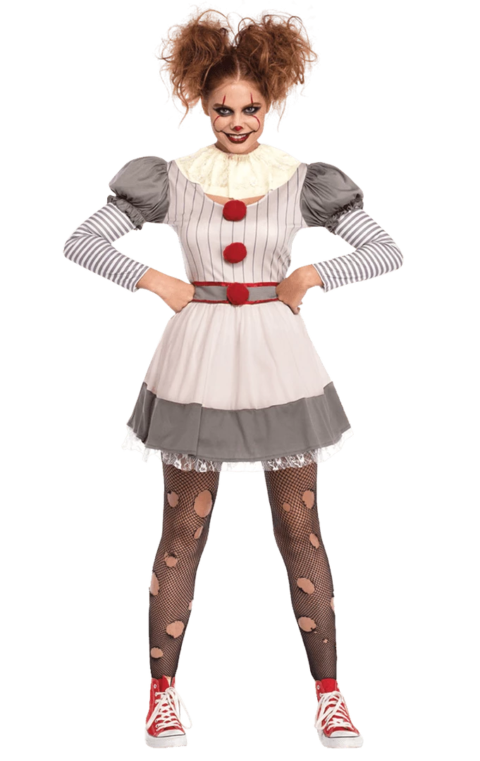 Leg Avenue All Womens Costumes Ladies Creepy Clown Costume