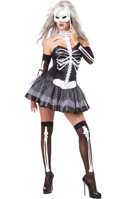 California Costumes All Womens Costumes Skeleton Masquerade Costume
