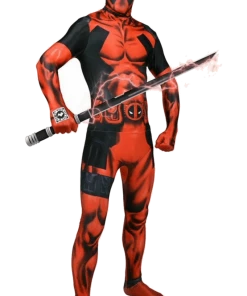 Body Republic All Mens Costumes Deadpool Zappar Morphsuit Costume