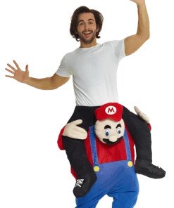 Body Republic Stag Do Adult Red Plumber Piggyback Costume