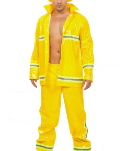 Smiffys Mens Yellow Fireman Costume All Mens Costumes