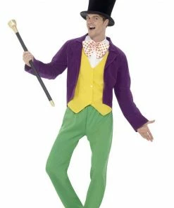Smiffys Adult Roald Dahl Willy Wonka Costume All Mens Costumes