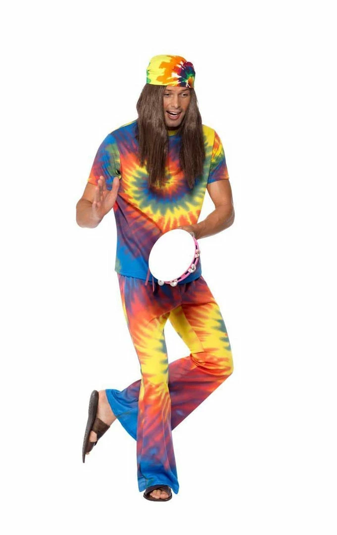 Smiffys 60s Tie Dye Hippie Costume