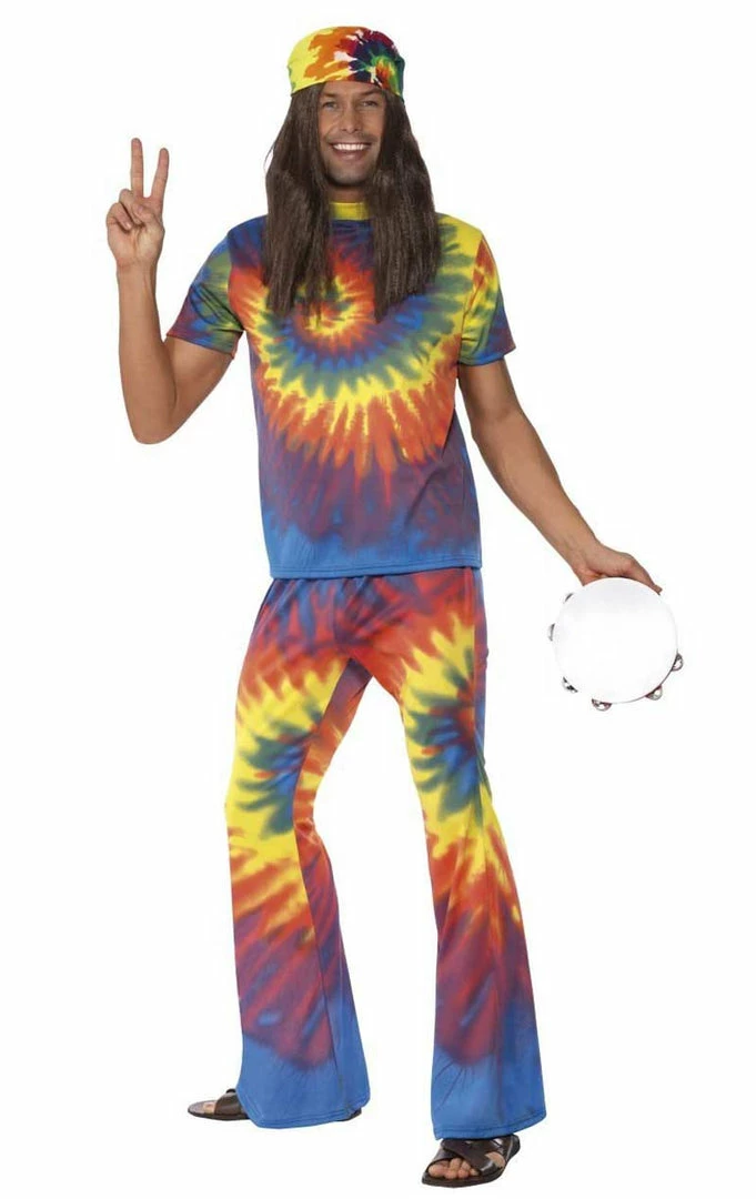 Smiffys 60s Tie Dye Hippie Costume