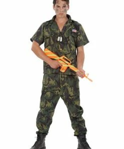 Generic All Mens Costumes Camo Commando