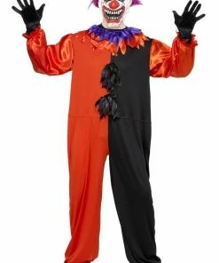 Smiffys All Mens Costumes Adult Sinister Bo Bo The Clown Costume