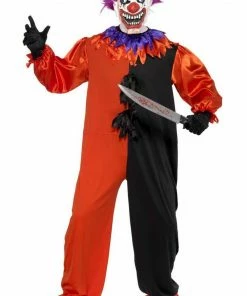 Smiffys All Mens Costumes Adult Sinister Bo Bo The Clown Costume