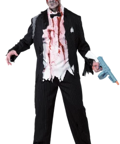 Smiffys Adult Zombie Gangster Costume All Mens Costumes