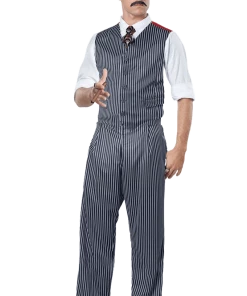 California Costumes Mens 1920s Pinstripe Mobster Costume All Mens Costumes