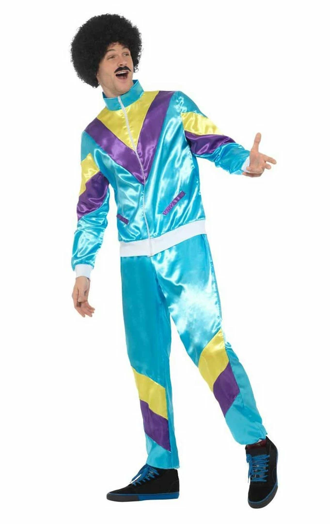 Smiffys Adult 80s Shell Suit Costume All Mens Costumes