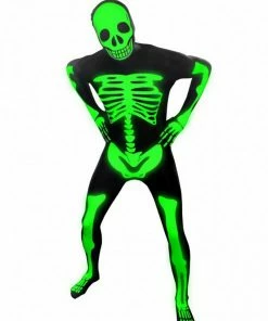 Body Republic All Mens Costumes Glow In The Dark Skeleton Morphsuit