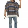Smiffys Adult Authentic Looking Poncho All Mens Costumes
