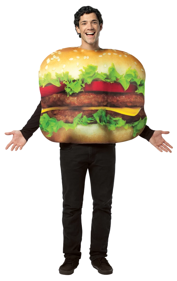 Rasta Imposta Adult Get Real Cheeseburger Costume