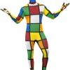 Smiffys Rubik's Cube Second Skin Costume