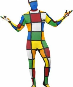 Smiffys Rubik's Cube Second Skin Costume