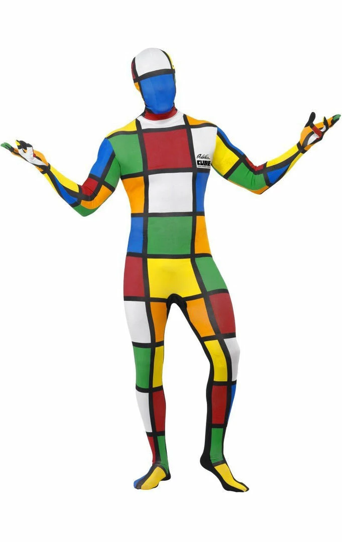 Smiffys Rubik's Cube Second Skin Costume