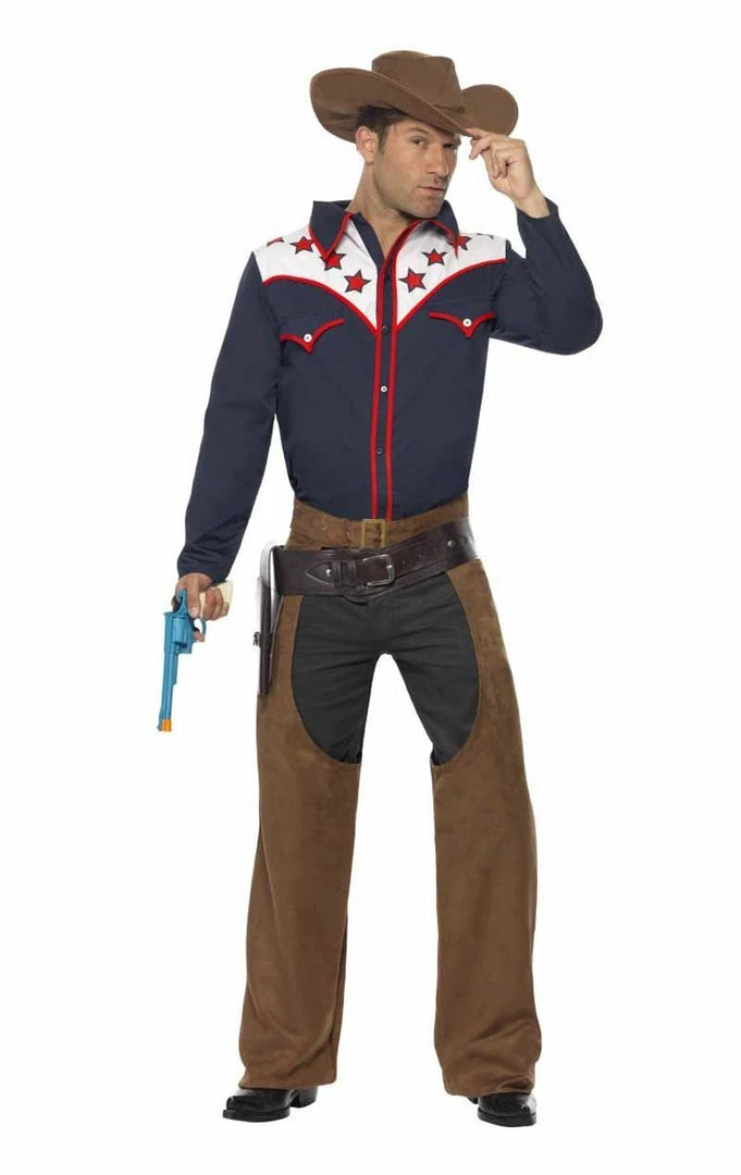 Smiffys All Mens Costumes Cowboy Fancy Dress Costume