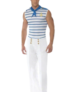 Smiffys All Mens Costumes Fever Male French Sailor