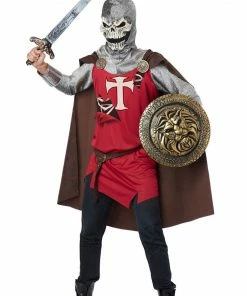California Costumes All Mens Costumes Adult Skull Knight Halloween Fancy Dress Costume