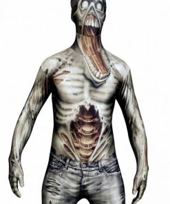 Body Republic Screaming Zombie Morphsuit All Mens Costumes