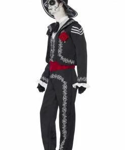 Smiffys Adult Day Of The Dead Senor Bones Costume