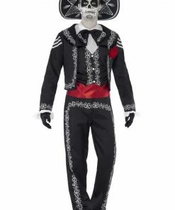 Smiffys Adult Day Of The Dead Senor Bones Costume