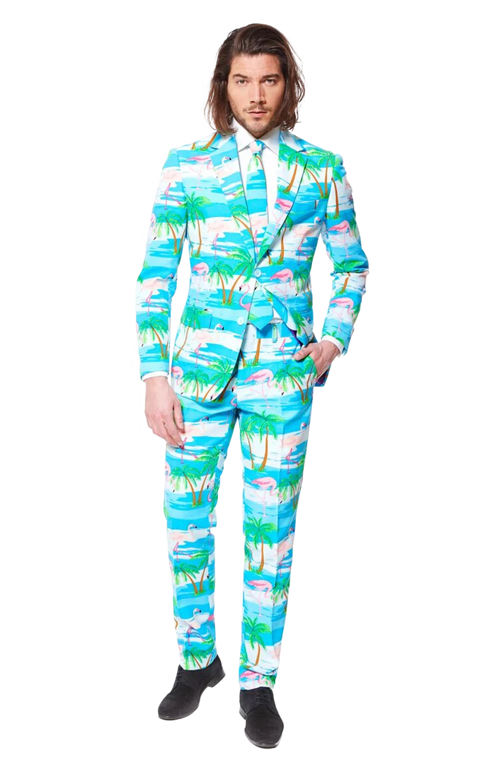 OppoSuits Mens Flaminguy Opposuit All Mens Costumes