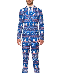 OppoSuits All Mens Costumes Christmas Blue Nordic Suitmeister