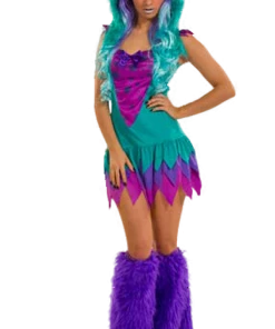 Generic All Womens Costumes Fuzzy Frankie Monster Costume