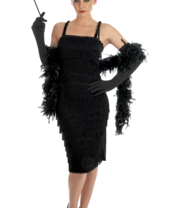 Generic All Womens Costumes Roaring 20s Girl Black