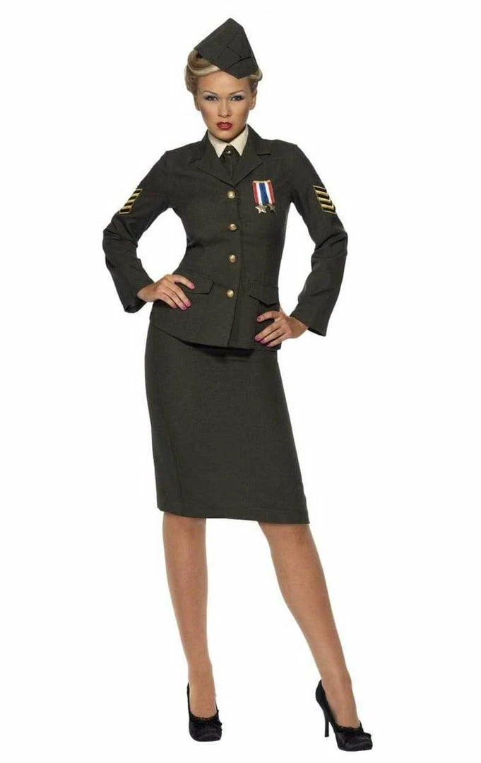 Smiffys Women's Wartime Officer Costume