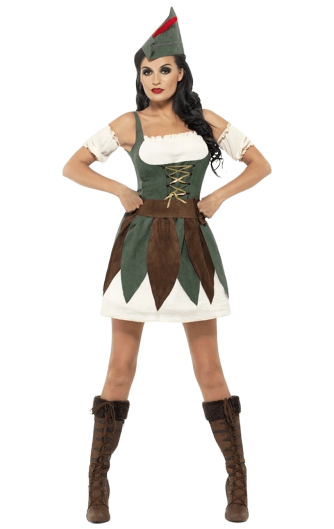 Smiffys Fever Female Robin Hood Costume