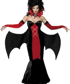 Smiffys Adults Women's Gothic Manor Vampire Costume