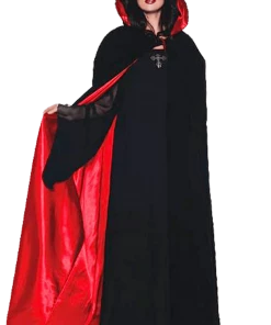 Underwraps Black/Red Deluxe Velvet Cape All Womens Costumes