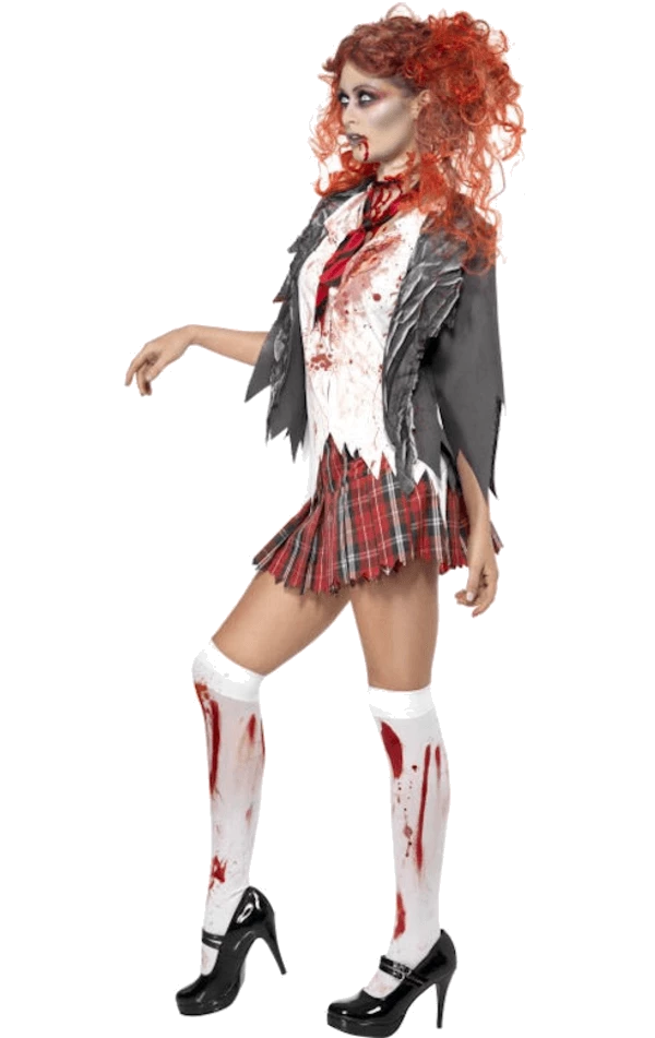 Smiffys High School Horror Zombie Schoolgirl Costume