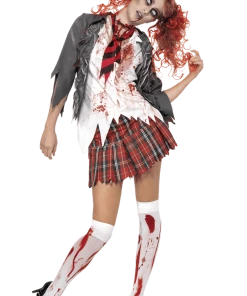 Smiffys High School Horror Zombie Schoolgirl Costume