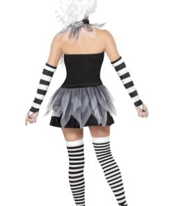Smiffys All Womens Costumes Sinister Pierrot Clown Costume