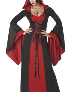 California Costumes Deluxe Halloween Hooded Robe RED All Womens Costumes
