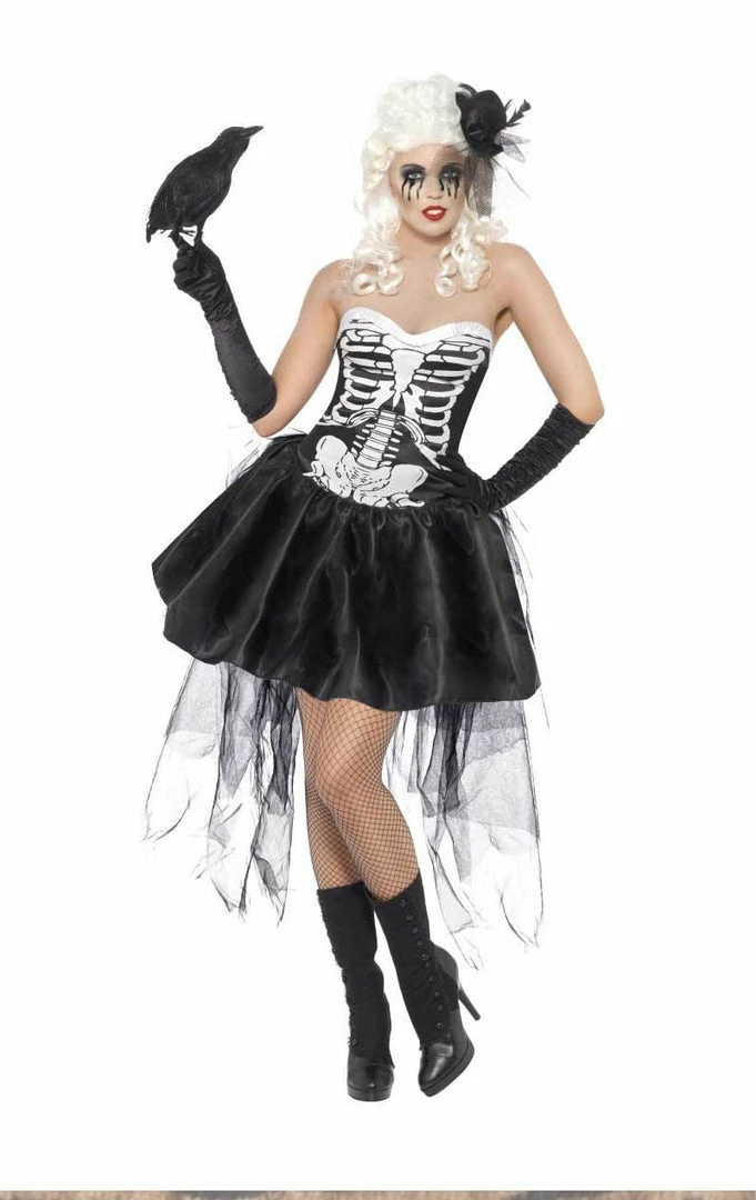 Smiffys Sexy Skeleton Outfit All Womens Costumes