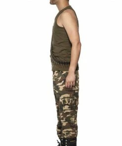 Smiffys All Mens Costumes Adult Khaki Camo Costume